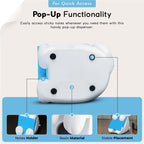 Resin Made Cute Sticky Note Holder for Desk | Happy Dog Face Pop Up Post it Note Dispenser with Blue Sticky Notes | Pop Up Sticky Notes Dispenser for Office Holds 3" x 3" Notes for School