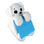 Resin Made Cute Sticky Note Holder for Desk | Happy Dog Face Pop Up Post it Note Dispenser with Blue Sticky Notes | Pop Up Sticky Notes Dispenser for Office Holds 3" x 3" Notes for School