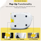 Resin Made Cute Sticky Note Holder for Desk | Happy Dog Face Pop Up Post it Note Dispenser | Pop Up Sticky Notes Dispenser for Office Holds 3" x 3" Notes for School, Office Desk Supplies