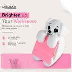 Resin Made Sticky Note Holder for Desk | 3" x 3" Dog Note Dispenser for Office Holds | Office & Desk Accessories